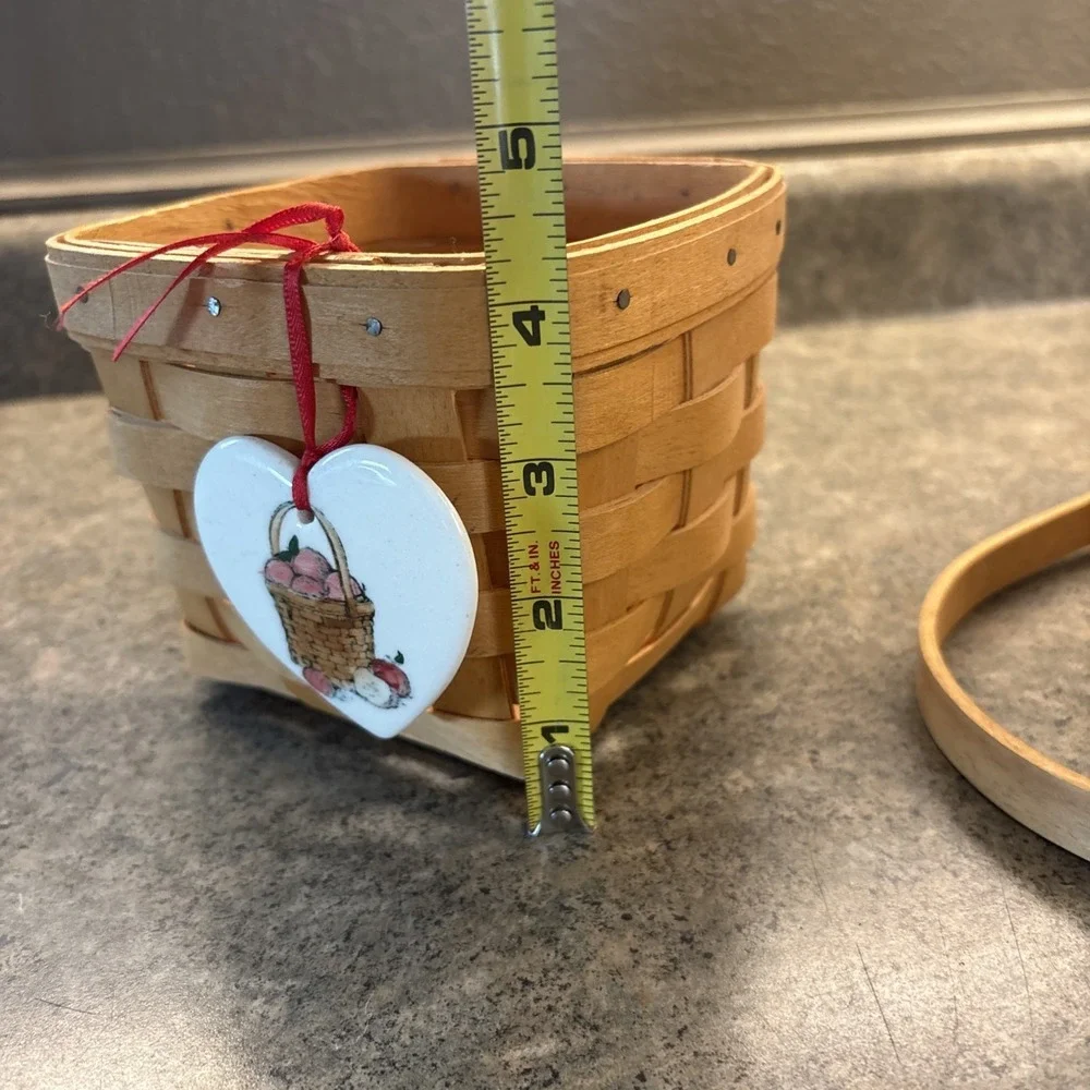 Longaberger Basket Lot Of 2 Handwoven 2005, 1997 Excellent Condition USA